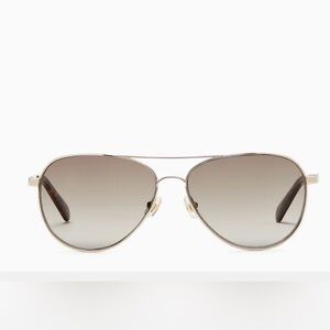 KATE SPADE Emmaline Gold Aviator Sunglasses